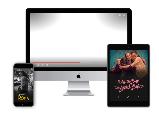 Imagem da tela de TV com video sobre a netflix